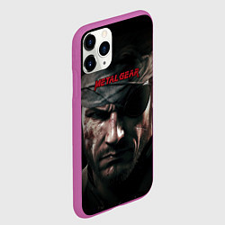 Чехол iPhone 11 Pro матовый Metal gear Venom Snake, цвет: 3D-фиолетовый — фото 2