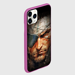 Чехол iPhone 11 Pro матовый Metal gear Venom Snake, цвет: 3D-фиолетовый — фото 2