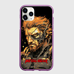 Чехол iPhone 11 Pro матовый Веном Снейк Metal gear game
