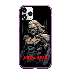 Чехол iPhone 11 Pro матовый Venom Snake Metal gear game, цвет: 3D-фиолетовый