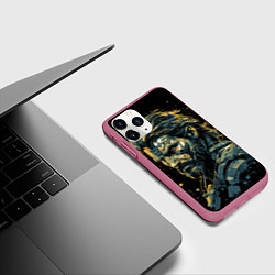 Чехол iPhone 11 Pro матовый Venom Snake Metal gear game, цвет: 3D-малиновый — фото 2