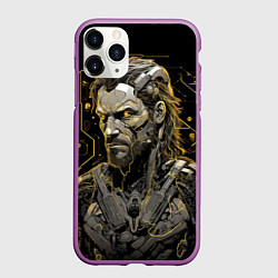 Чехол iPhone 11 Pro матовый Venom Snake cyber Metal gear game