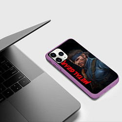 Чехол iPhone 11 Pro матовый Venom Snake Metal gear game, цвет: 3D-фиолетовый — фото 2