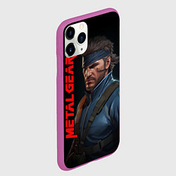 Чехол iPhone 11 Pro матовый Venom Snake Metal gear game, цвет: 3D-фиолетовый — фото 2