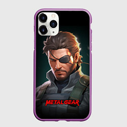 Чехол iPhone 11 Pro матовый Веном Снейк из игры Metal gear, цвет: 3D-фиолетовый