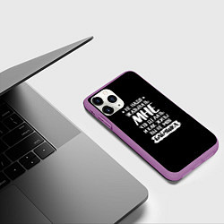 Чехол iPhone 11 Pro матовый Не указывайте мне, цвет: 3D-фиолетовый — фото 2