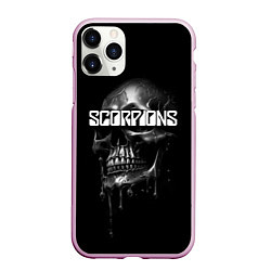 Чехол iPhone 11 Pro матовый Scorpions rock, цвет: 3D-розовый
