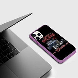 Чехол iPhone 11 Pro матовый Классический хотрод на базе автомобиля 30-х годов, цвет: 3D-фиолетовый — фото 2