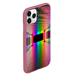 Чехол iPhone 11 Pro матовый Светящаяся неоновая галерея, цвет: 3D-малиновый — фото 2