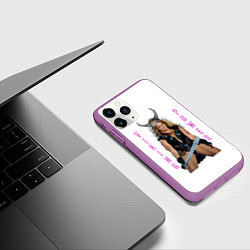 Чехол iPhone 11 Pro матовый Viking Power Beyonce, цвет: 3D-фиолетовый — фото 2