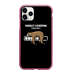 Чехол iPhone 11 Pro матовый Energy loading - please wait