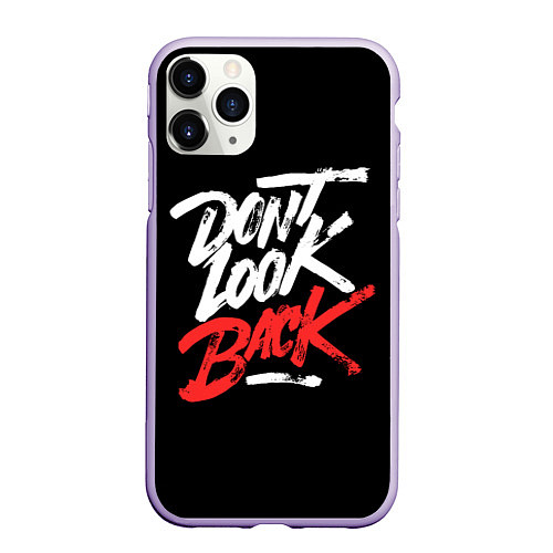 Чехол iPhone 11 Pro матовый The call - dont look back / 3D-Светло-сиреневый – фото 1