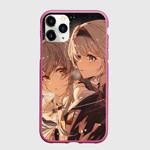Чехол iPhone 11 Pro матовый Honkai Star Rail Firefly Stelle / 3D-Малиновый – фото 1