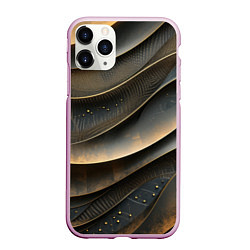 Чехол iPhone 11 Pro матовый Лакшери текстура с узорами