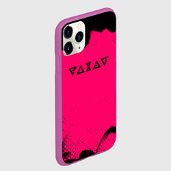 Чехол iPhone 11 Pro матовый Ведьмак лого смок, цвет: 3D-фиолетовый — фото 2