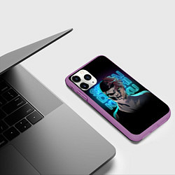 Чехол iPhone 11 Pro матовый Боевой отряд Полный провал Комбатант Ди и Хибики, цвет: 3D-фиолетовый — фото 2