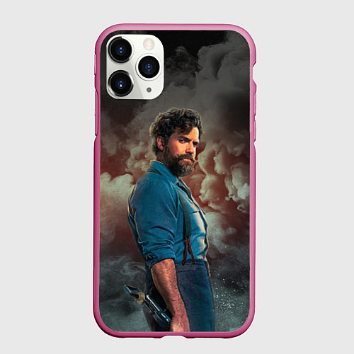 Чехол iPhone 11 Pro матовый Гус Мар Филлипс / 3D-Малиновый – фото 1