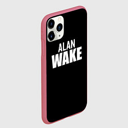 Чехол iPhone 11 Pro матовый Alan Wake white logo, цвет: 3D-малиновый — фото 2