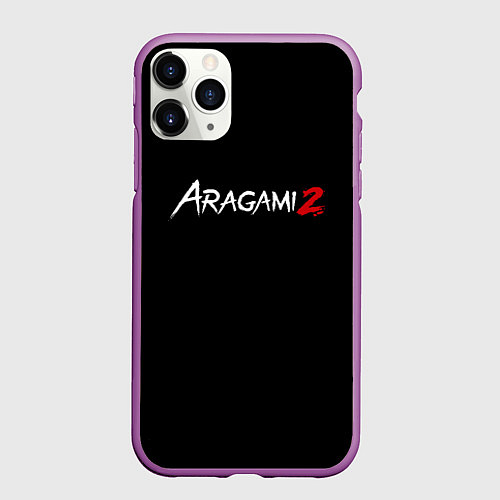 Чехол iPhone 11 Pro матовый Aragami / 3D-Фиолетовый – фото 1