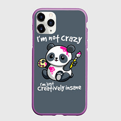 Чехол iPhone 11 Pro матовый Я просто творчески безумен