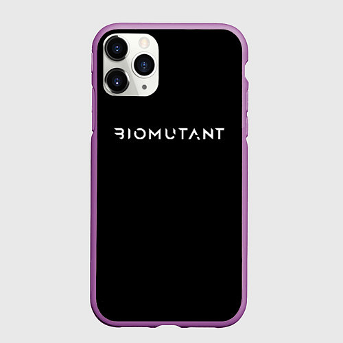 Чехол iPhone 11 Pro матовый Biomutant logo / 3D-Фиолетовый – фото 1