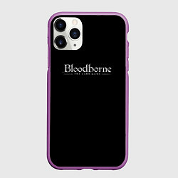 Чехол iPhone 11 Pro матовый Bloodborne logo, цвет: 3D-фиолетовый
