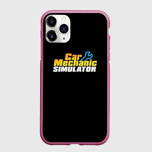 Чехол iPhone 11 Pro матовый Car Mechanic Simulator / 3D-Малиновый – фото 1