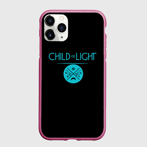 Чехол iPhone 11 Pro матовый Child of Light / 3D-Малиновый – фото 1