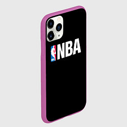 Чехол iPhone 11 Pro матовый NBA logo sport, цвет: 3D-фиолетовый — фото 2