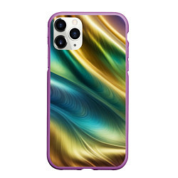 Чехол iPhone 11 Pro матовый Радужная абстракция, цвет: 3D-фиолетовый