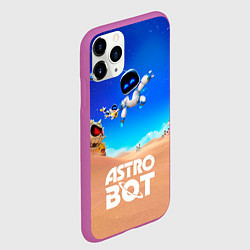 Чехол iPhone 11 Pro матовый Astro bot персонажи, цвет: 3D-фиолетовый — фото 2