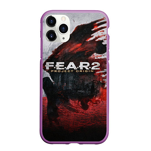 Чехол iPhone 11 Pro матовый Игра Fear город и кровь / 3D-Фиолетовый – фото 1