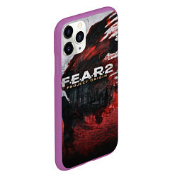 Чехол iPhone 11 Pro матовый Игра Fear город и кровь, цвет: 3D-фиолетовый — фото 2