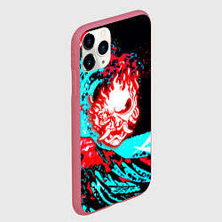 Чехол iPhone 11 Pro матовый Samurai steel game, цвет: 3D-малиновый — фото 2