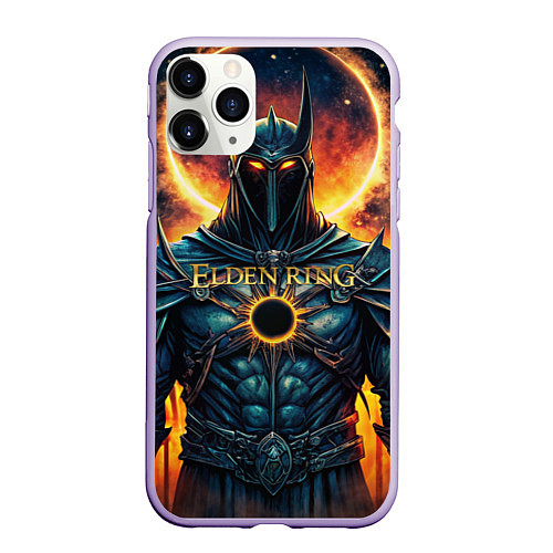 Чехол iPhone 11 Pro матовый Elden Ring black knight / 3D-Светло-сиреневый – фото 1