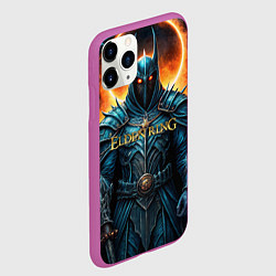 Чехол iPhone 11 Pro матовый Elden Ring рыцарь в черном, цвет: 3D-фиолетовый — фото 2