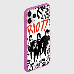 Чехол iPhone 11 Pro матовый Paramore - riot, цвет: 3D-фиолетовый — фото 2