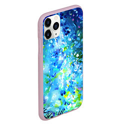 Чехол iPhone 11 Pro матовый Млечный путь и звездное небо, цвет: 3D-розовый — фото 2