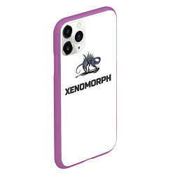 Чехол iPhone 11 Pro матовый Чужой xenomorph, цвет: 3D-фиолетовый — фото 2