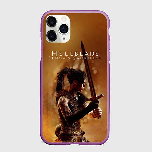 Чехол iPhone 11 Pro матовый Game Hellblade / 3D-Фиолетовый – фото 1