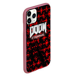 Чехол iPhone 11 Pro матовый Doom x Farcry, цвет: 3D-малиновый — фото 2