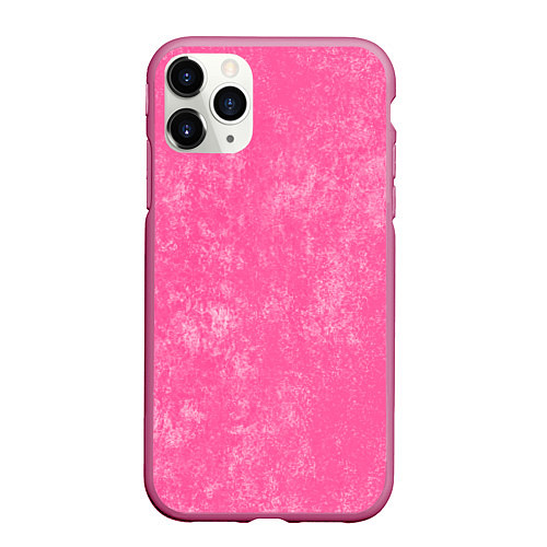 Чехол iPhone 11 Pro матовый Pink bleached splashes / 3D-Малиновый – фото 1