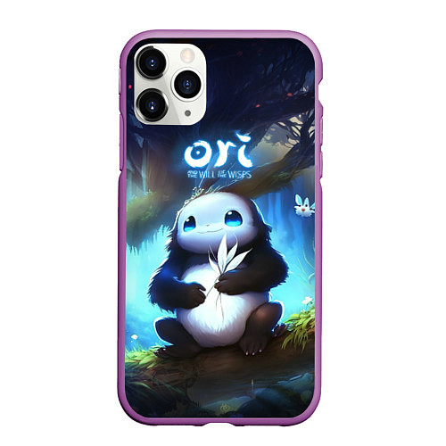 Чехол iPhone 11 Pro матовый Naru Ori and the Will of the Wisps / 3D-Фиолетовый – фото 1