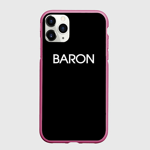 Чехол iPhone 11 Pro матовый Барон baron / 3D-Малиновый – фото 1