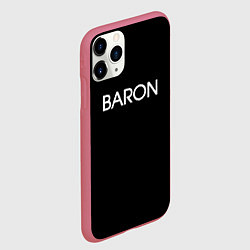 Чехол iPhone 11 Pro матовый Барон baron, цвет: 3D-малиновый — фото 2