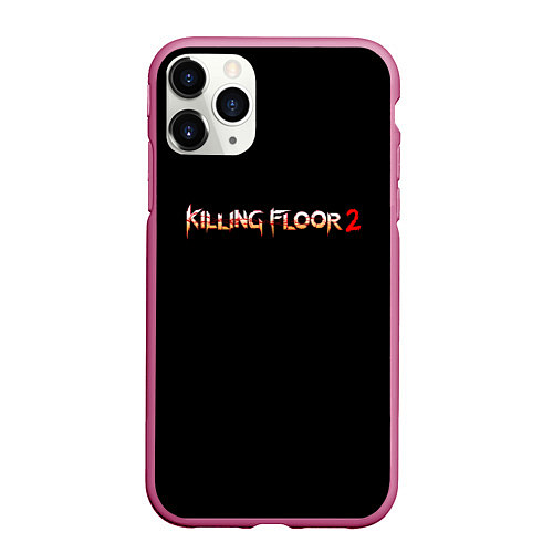 Чехол iPhone 11 Pro матовый Killing Floor horror / 3D-Малиновый – фото 1