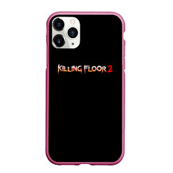 Чехол iPhone 11 Pro матовый Killing Floor horror, цвет: 3D-малиновый