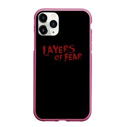 Чехол iPhone 11 Pro матовый Layers of Fear, цвет: 3D-малиновый