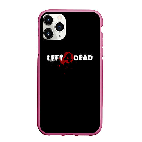 Чехол iPhone 11 Pro матовый Left 4 Dead logo / 3D-Малиновый – фото 1