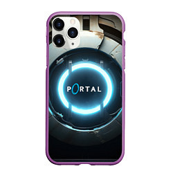 Чехол iPhone 11 Pro матовый Portal logo game